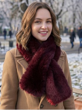 Faux Fur Plush Premium Scarf
